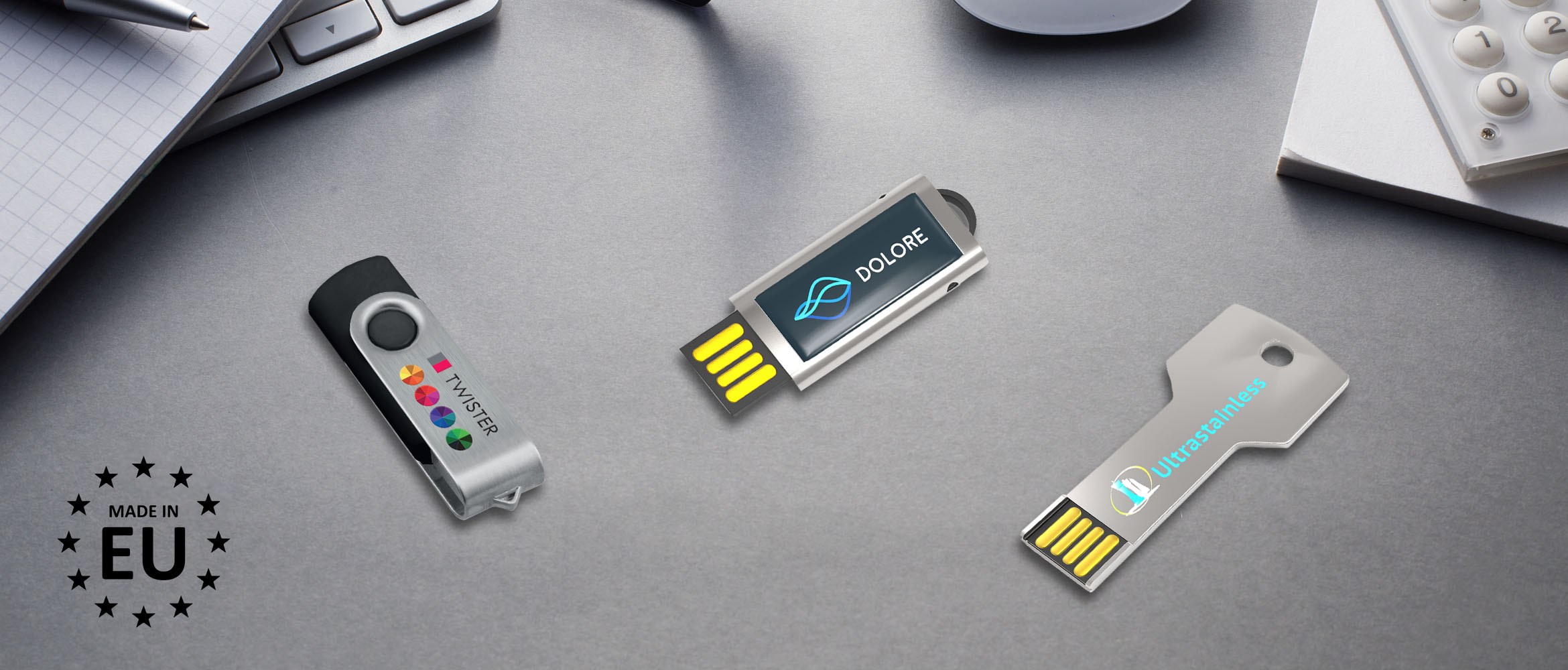 USB Sticks

With Deonet's USB Sticks you never have to worry about losing your most important files.