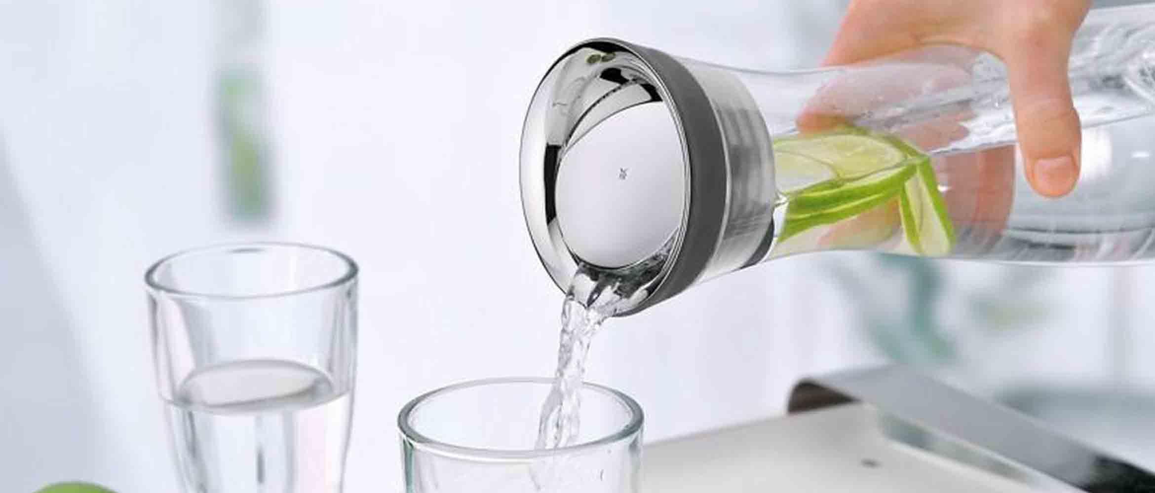 Water Decanter

Serve water in style with a water carafe, add ice cubes and fruit to complete the experience.