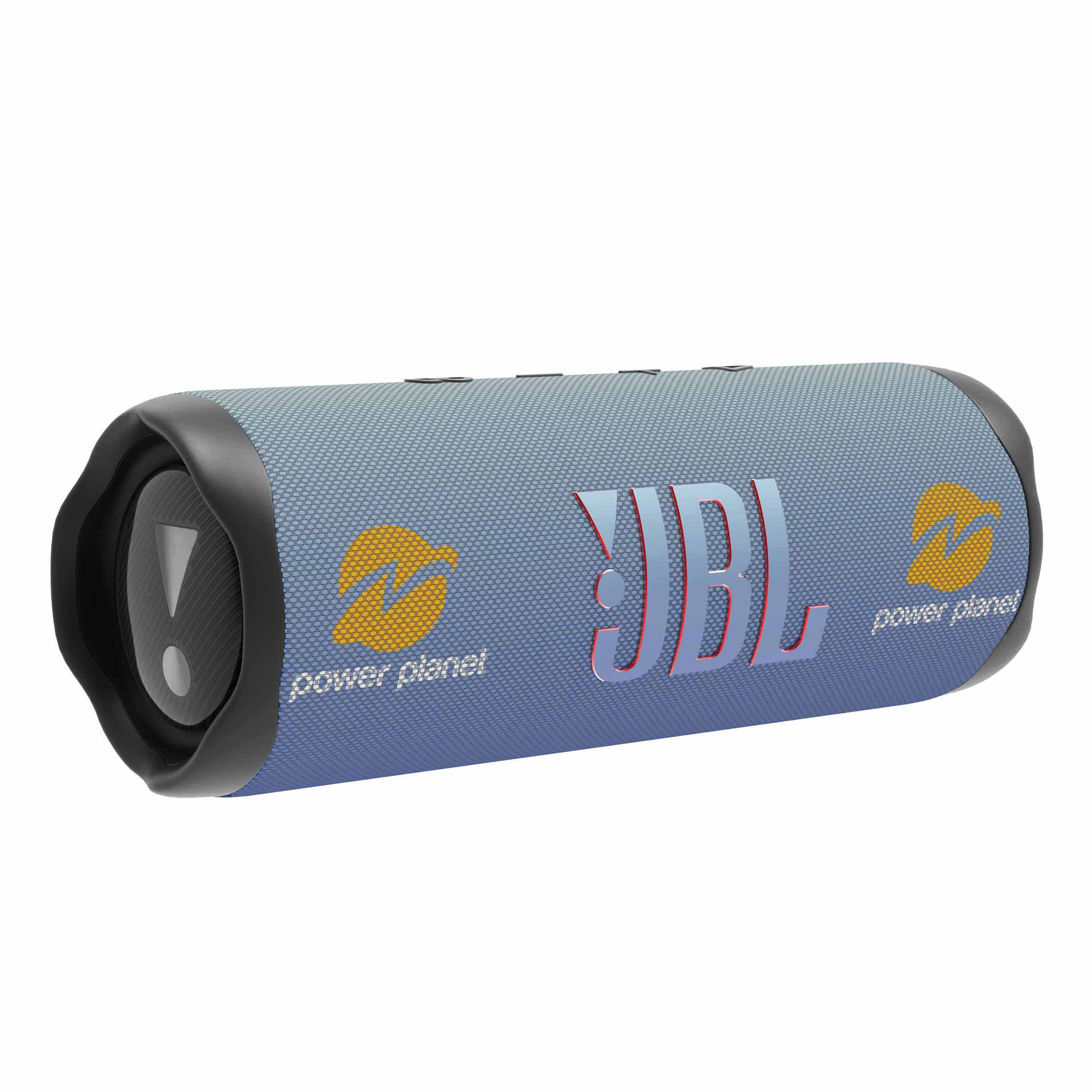 JBL Flip 6

IP67 water- and dustproof
Battery life of 12 hours
Personalisation with a full colour print and a sleeve